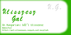 ulisszesz gal business card